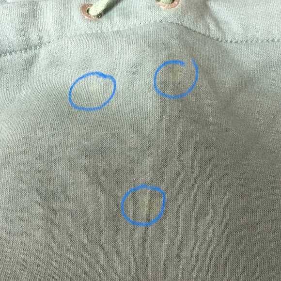 Chaps Spring Denim Blue Cowl Neck Ombré Sweatshirt - Picture 7 of 7